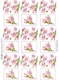 Billede: bordkort blomst, hmdesign, førpris kr. 6,- nupris