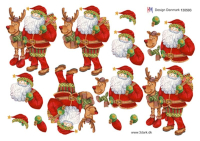 Billede: Rudolf og julemanden, hm-design
