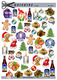 Billede: små julemotiver, quickies scrap