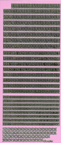 Billede: stickerstitch candy guld, 1 stk.