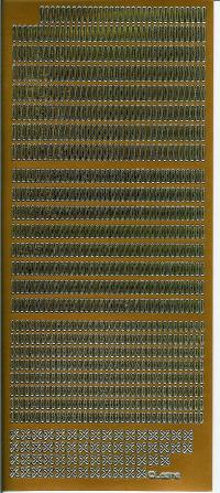 Billede: stickerstitch kobber guld, 1 stk.