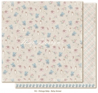 Billede: 1 ark dobbeltsidet karton - Vintage Baby - Baby shower