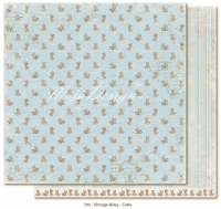Billede: 1 ark dobbeltsidet karton - Vintage Baby - Cutie