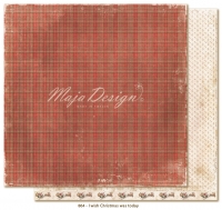 Billede: 1 ark dobbeltsidet karton I wish Christmas was today, maja design