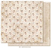 Billede: 1 ark dobbeltsidet karton, I wish for lots of snow, maja design