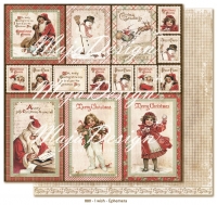 Billede: 1 ark dobbeltsidet karton, I wish - Ephemera, maja design