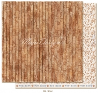 Billede: 1 ark dobbeltsidet karton, Denim & Friends - Wood, maja design