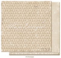 Billede: 1 ark dobbeltsidet karton - Celebration - Champagne