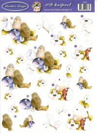 Billede: dyr i blomster, mariekes design