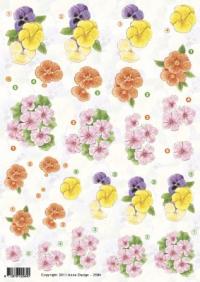 Billede: blomster, anne design, førpris kr. 6,- nupris