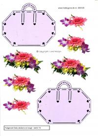 Billede: blomstertaske med dotsmønster, førpris kr. 6,- nupris