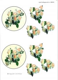 Billede: blomster i cirkel, lene design, tilbud