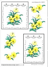 Billede: gule blomster med dotsmønster, lene design, tilbud