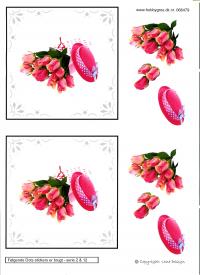 Billede: roser og hat med dotsmønster, lene design, tilbud