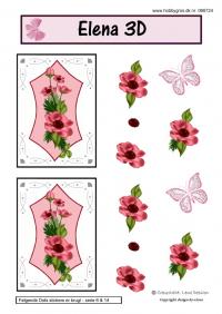 Billede: blomster med dotsmønster, lene design, tilbud