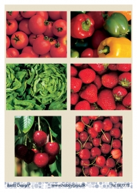 Billede: 6 billeder med grøntsager, barto design