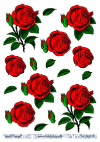 Billede: rød rose, barto design