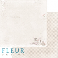 Billede: Fleur Design Scrapbooking Ark 30,5x30,5cm 1 ark dobbeltsidet FD1004004, førpris kr. 8,- nupris
