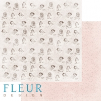 Billede: Fleur Design Scrapbooking Ark 30,5x30,5cm 1 ark dobbeltsidet FD1004007, førpris kr. 8,- nupris