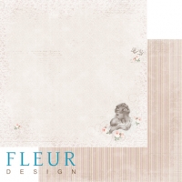 Billede: Fleur Design Scrapbooking Ark 30,5x30,5cm 1 ark dobbeltsidet FD1004008, førpris kr. 8,- nupris