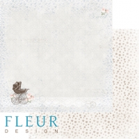 Billede: Fleur Design Scrapbooking Ark 30,5x30,5cm 1 ark dobbeltsidet FD1004053, førpris kr. 8,- nupris