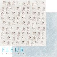 Billede: Fleur Design Scrapbooking Ark 30,5x30,5cm 1 ark dobbeltsidet FD1004057, førpris kr. 8,- nupris