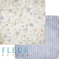 Billede: FLEUR DESIGN SCRAPBOOKING ARK 30X30CM 1 ARK FD1004804 Winter design