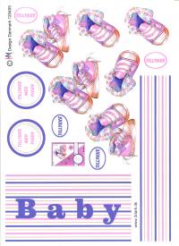 Billede: babysko pige, førpris kr. 6,- nupris