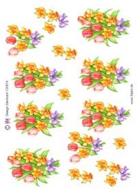 Billede: blomsterbuket, hmdesign, tilbud