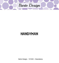 Billede: BARTO DESIGN STEMPEL HANDYMAN, 3,2x0,6cm, førpris kr. 12,- nupris 