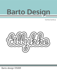 Billede: skæreskabelon tillykke med skygge, Barto Design Dies 