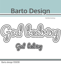Billede: skæreskabelon God bedring med skygge i 2 størrelser, Barto Design Dies 