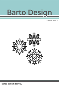 Billede: skæreskabelon 3 snekrystaller, Barto Design Dies 
