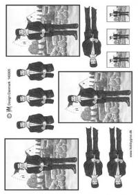 Billede: sort/hvid konfirmand, hmmetallic