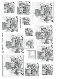 Billede: sort/hvid julemus guffer, hmmetallic