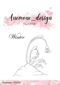 Billede: Anemone_design Clearstamp, Flowers - Winter, ADC025, A7, førpris kr. 48,- nupris