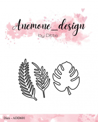 Billede: skæreskabelon 3 blade, Anemone_design Dies