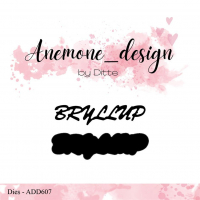 Billede: skæreskabelon BRYLLUP med skygge, Anemone_design Dies