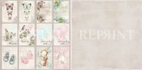 Billede: REPRINT Scrapbooking Ark 1 STK 200GR 30,5×30,5cm, RP0233