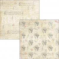 Billede: REPRINT Scrapbooking Ark 1 STK 200GR 30,5×30,5cm “RP0324