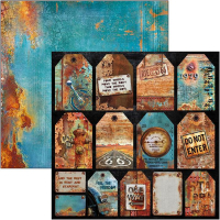 Billede: Ciao Bella Scrapbooking Sheets CBSS085, 1 dobbeltsidet ark - 30,5x30,5cm
