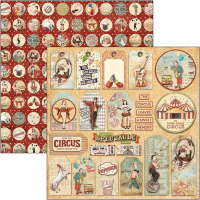 Billede: Ciao Bella Scrapbooking Sheets CBSS089, 1 dobbeltsidet ark - 30,5x30,5cm