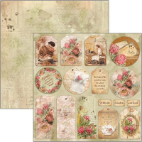 Billede: Ciao Bella Scrapbooking Sheets CBSS094, 1 dobbeltsidet ark - 30,5x30,5cm
