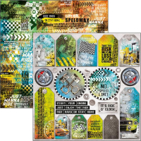 Billede: Ciao Bella Scrapbooking Sheets CBSS097
1 dobbeltsidet ark - 30,5x30,5cm