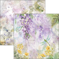 Billede: Ciao Bella Scrapbooking Sheets CBSS120, 1  dobbeltsidet ark, Microcosmos, 30,5x30,5cm