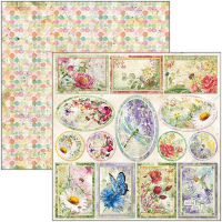 Billede: Ciao Bella Scrapbooking Sheets CBSS122, 1  dobbeltsidet ark, Microcosmos, 30,5x30,5cm