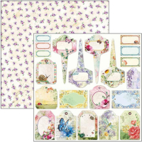 Billede: Ciao Bella Scrapbooking Sheets CBSS123, 1  dobbeltsidet ark, Microcosmos, 30,5x30,5cm