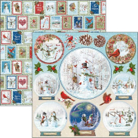 Billede: Ciao Bella Scrapbooking Sheets CBSS126, Northern Lights, 1 dobbeltsidet ark, 30,5x30,5cm