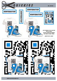 Billede: t-shirt, sko og mobil til en ung dreng, quickies quick
