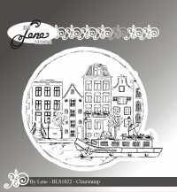 Billede: BY LENE STEMPEL “Amsterdam” BLS1022, 8,6x7,2cm, førpris kr. 40,00, nupris